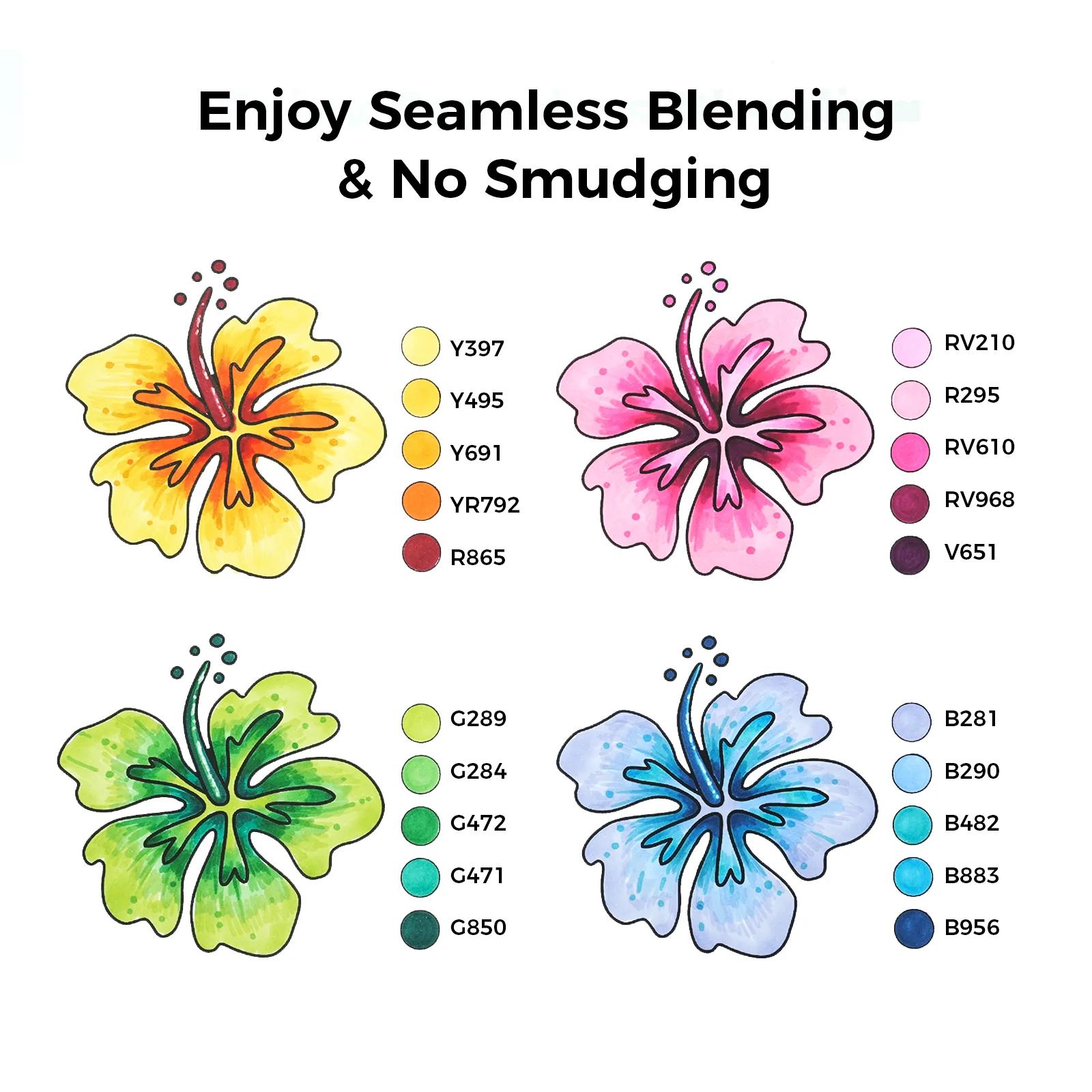 Ohuhu Oahu 60 Colors Dual Tips Alcohol Art Markers, Fine & Chisel - Image 3