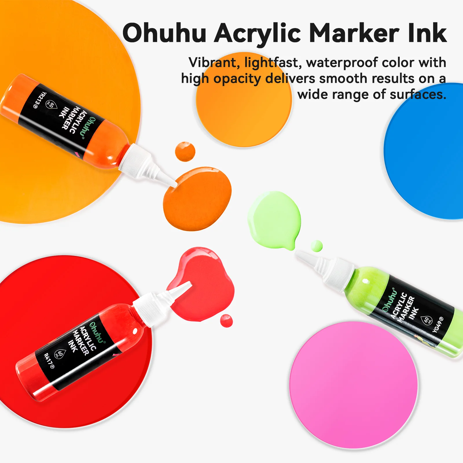 Ohuhu Acrylic Marker Ink Refill for Mauna Kea & Hanauma Series - Image 52