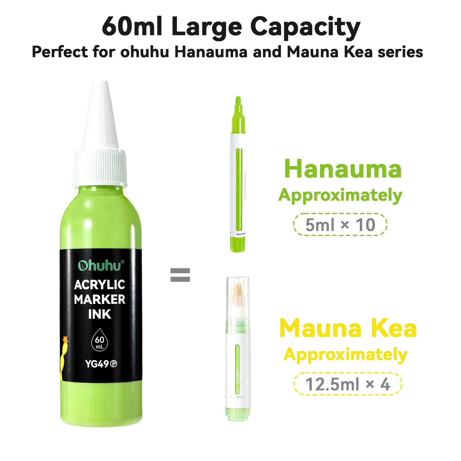 Ohuhu Acrylic Marker Ink Refill for Mauna Kea & Hanauma Series - Image 53