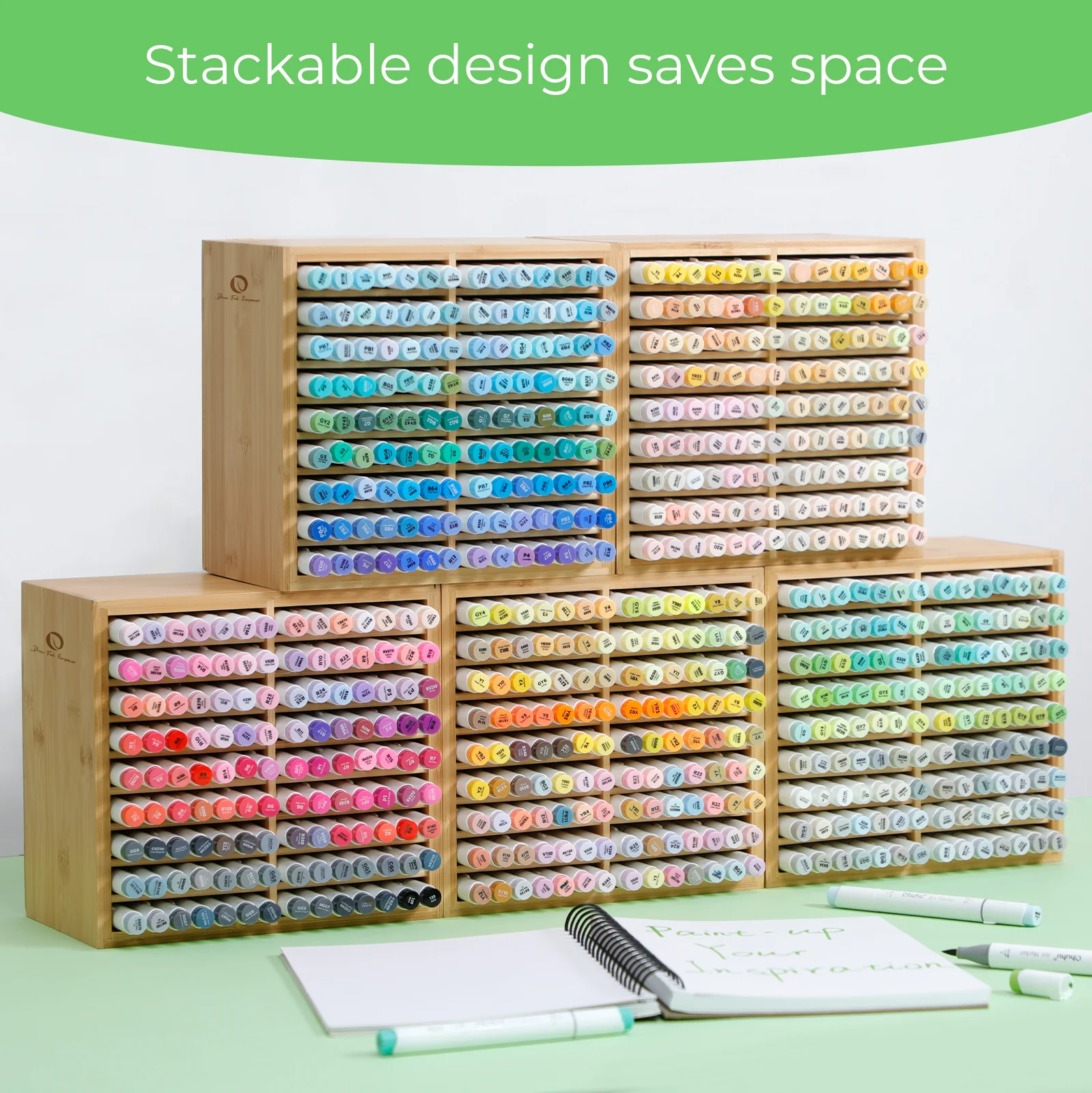 Ohuhu Bamboo Marker Organizer - Image 37