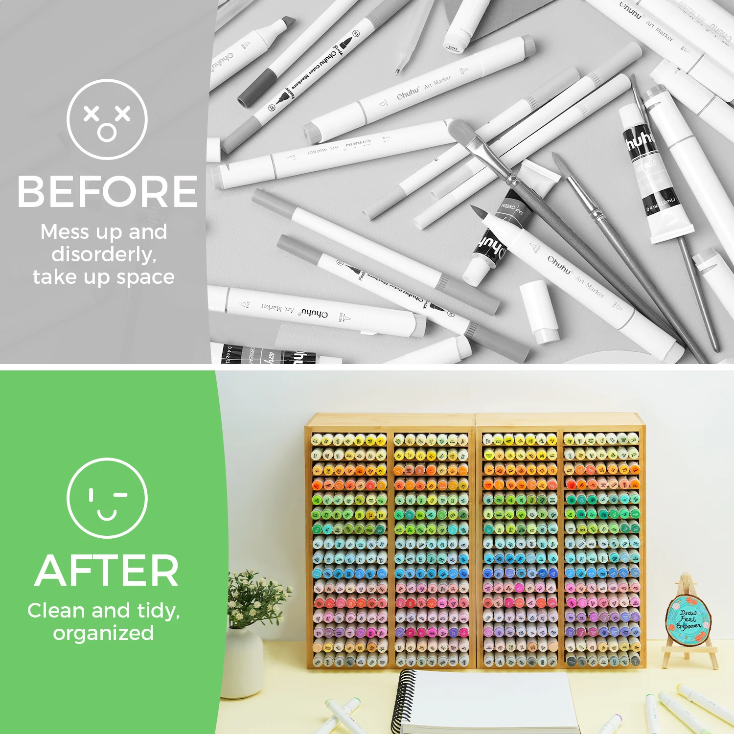 Ohuhu Bamboo Marker Organizer (Europe Only) - Image 12