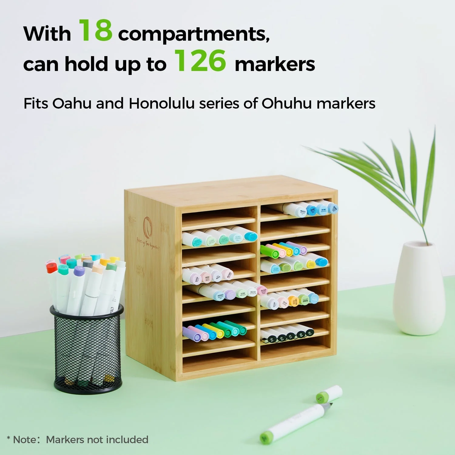 Ohuhu Bamboo Marker Organizer (Europe Only) - Image 5