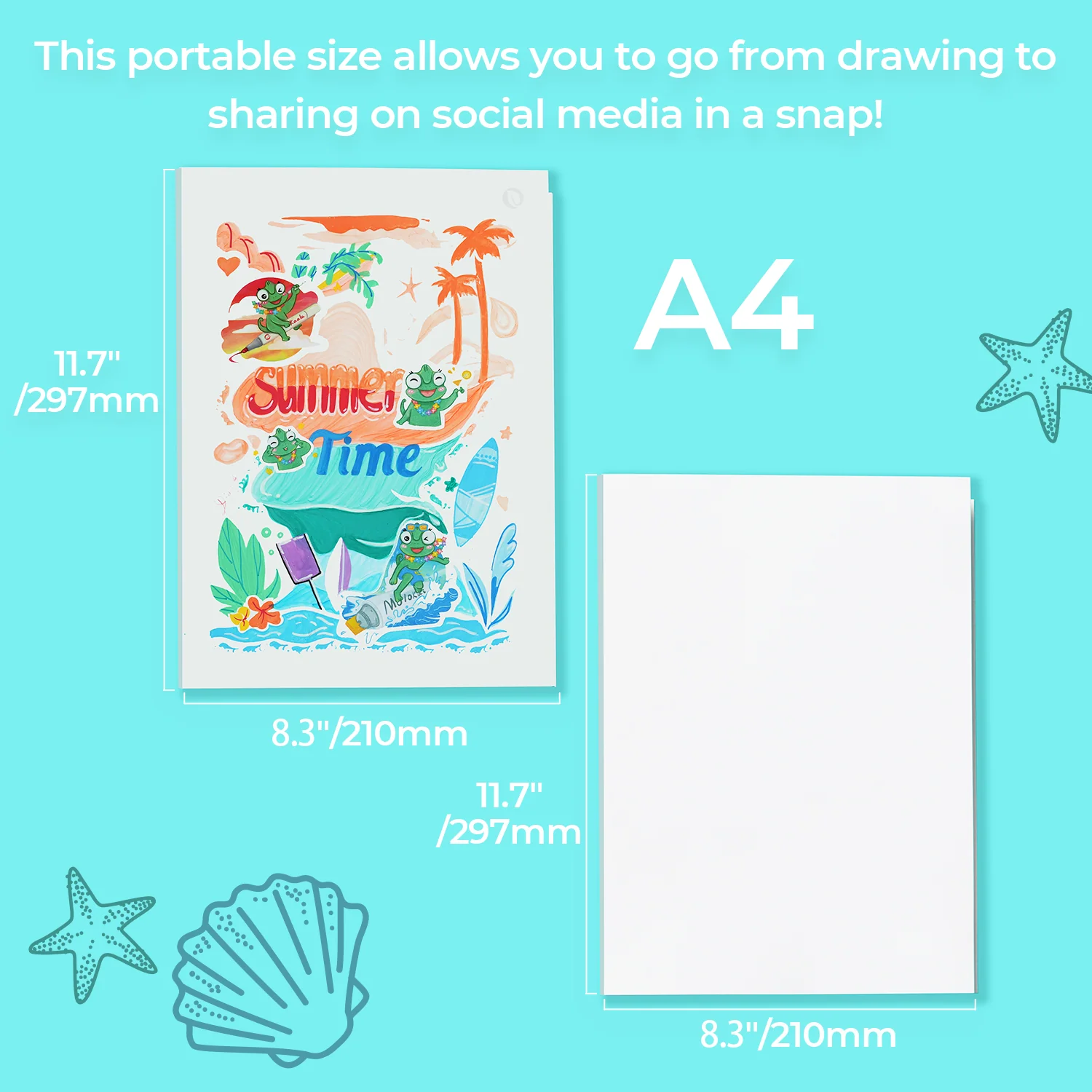 Ohuhu Bleedproof Double-Sided Marker Pad, Glue-Bound - Image 12