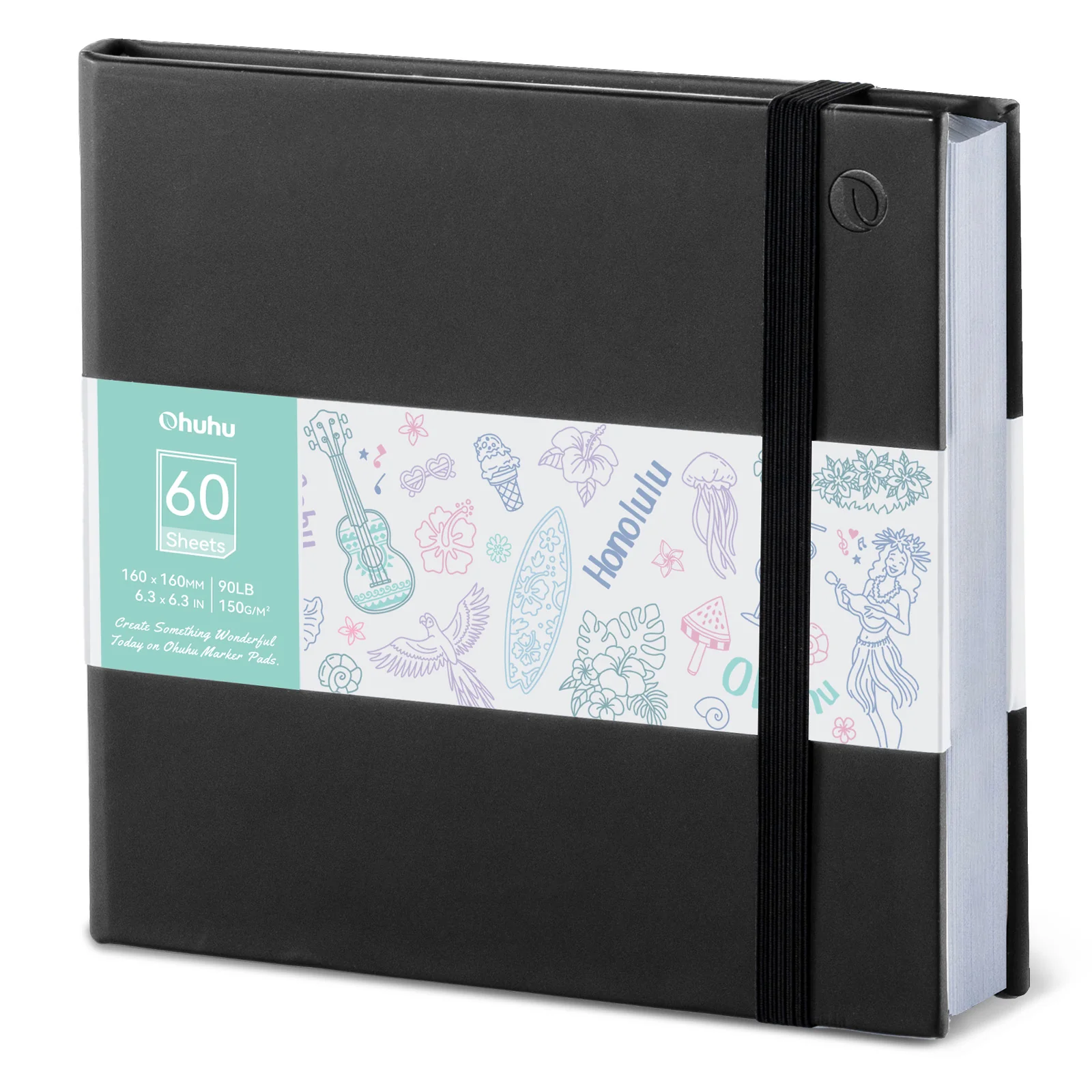 Ohuhu Bleedproof Double-Sided Marker Pad with PU Cover - Image 13