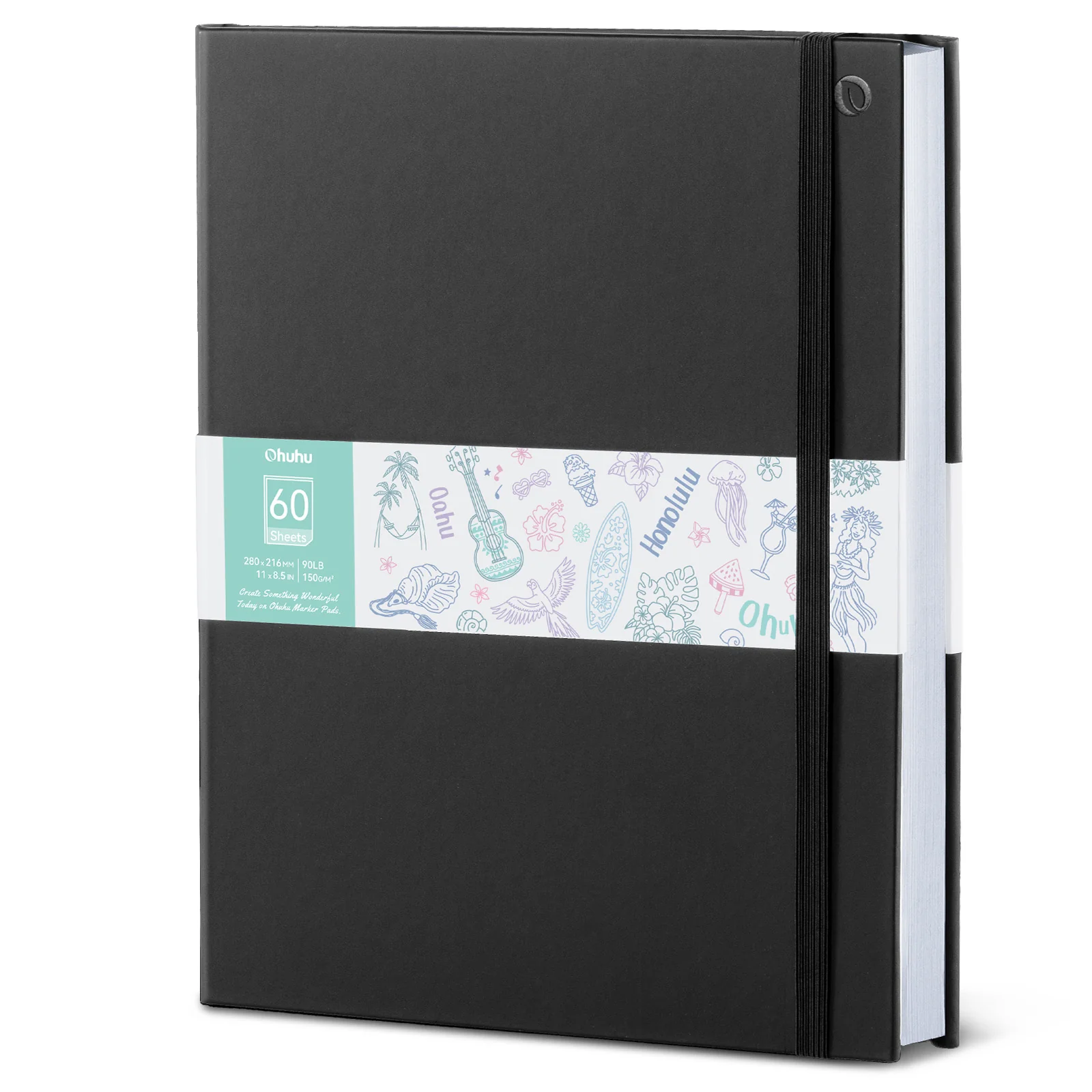 Ohuhu Bleedproof Double-Sided Marker Pad with PU Cover - Image 16