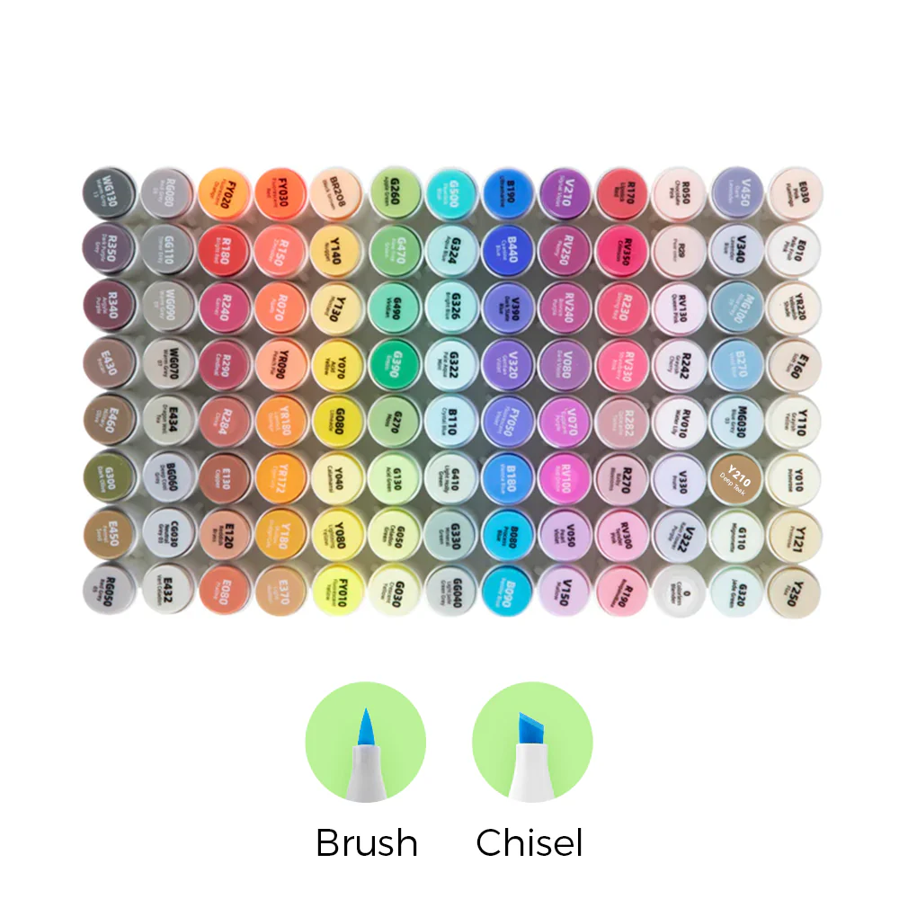 Ohuhu Honolulu Brush Markers - Large Set - Image 63