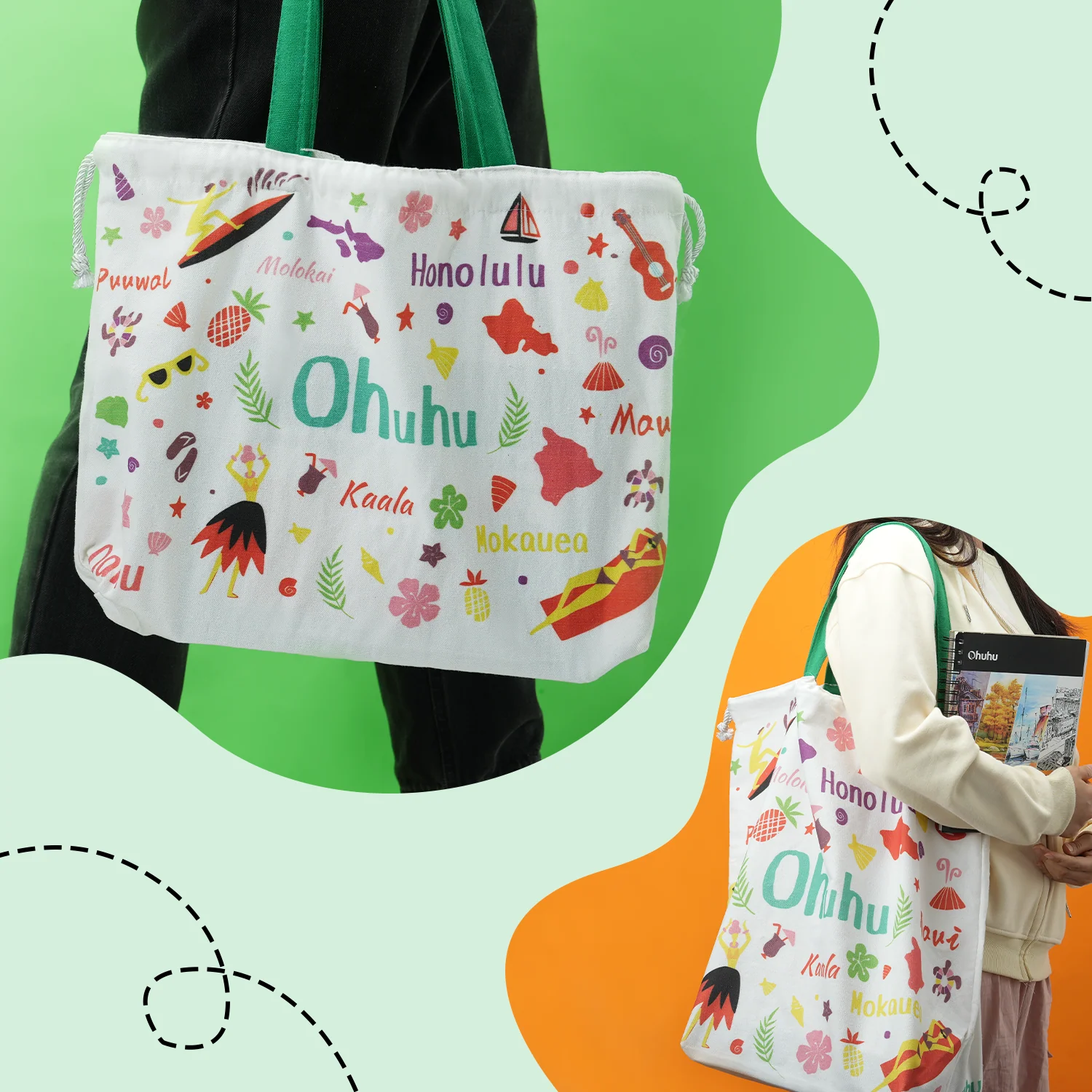 Ohuhu Canvas Gift Bag for Multi-purpose (Mexico Domestic Shipping) - Image 8