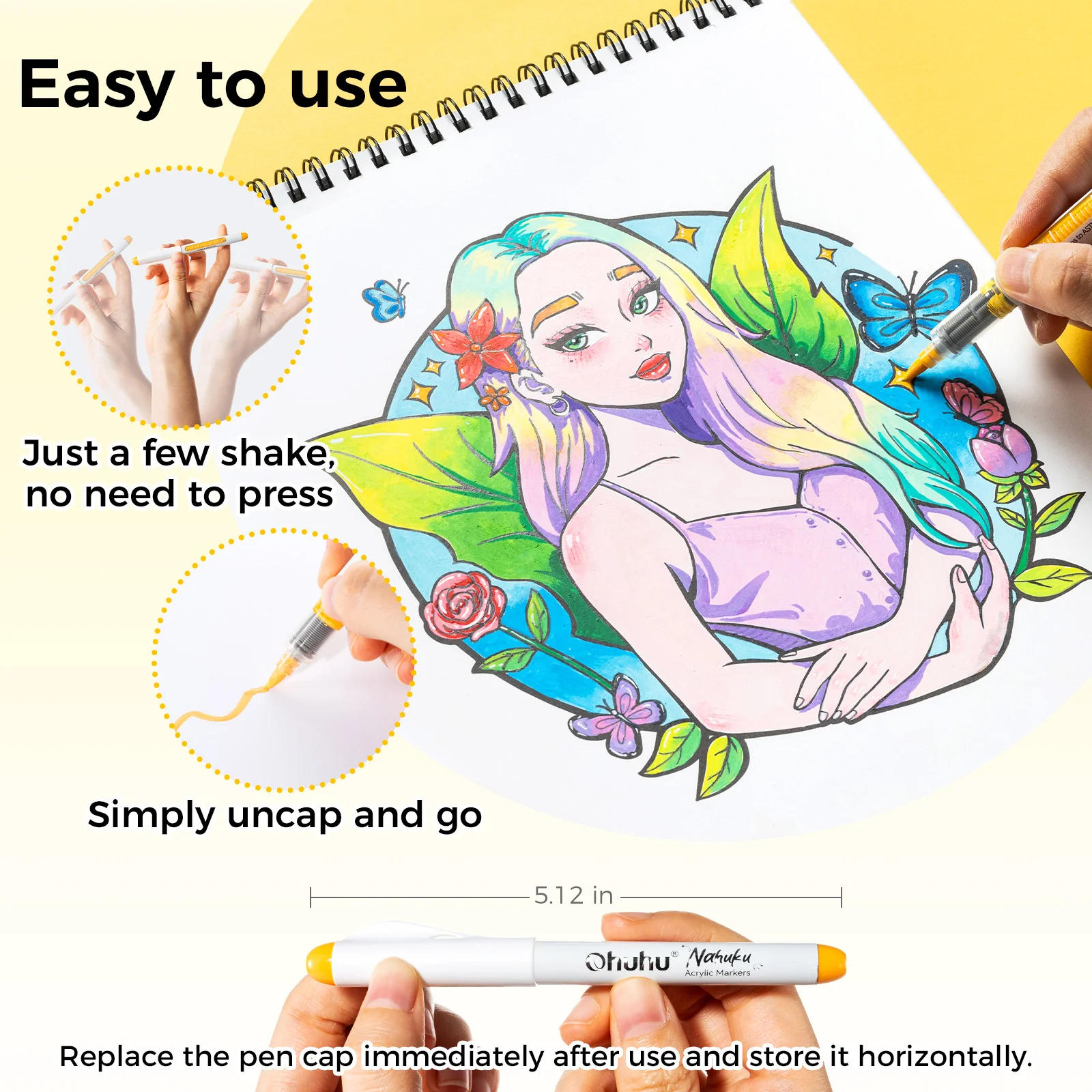 Ohuhu Nahuku Direct-ink Acrylic Markers - Image 6