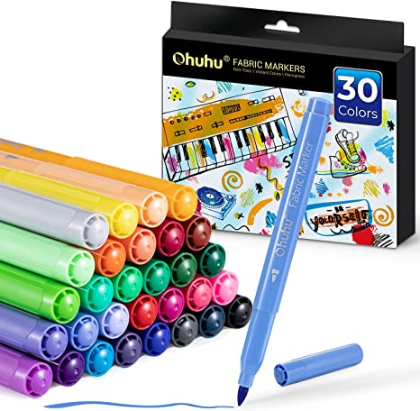 Ohuhu Fabric 30 Color Markers Permanent for Clothes (Canada Domestic Shipping) - Image 2