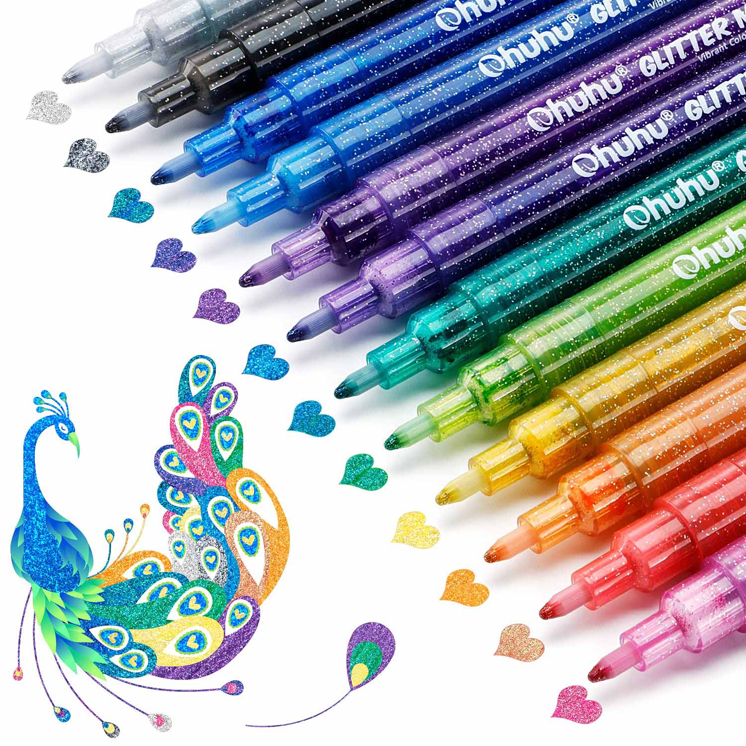 Ohuhu Glitter Metallic Marker Pens (Australia Domestic Shipping) - Image 2