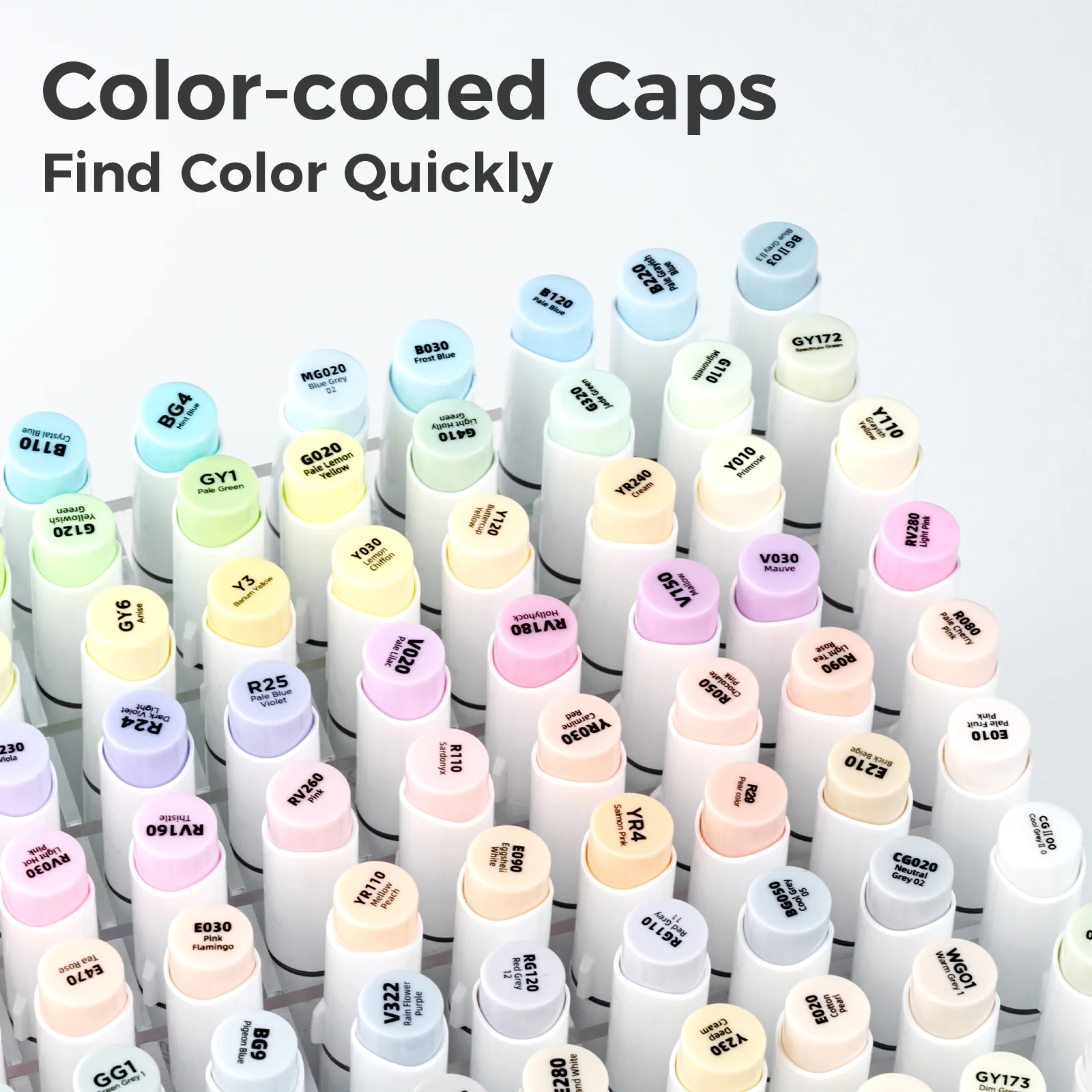 Ohuhu Honolulu 96 Pastel Colors Alcohol Art Markers - Sweetness & Blossoming (Brazil Domestic Shipping) - Image 13
