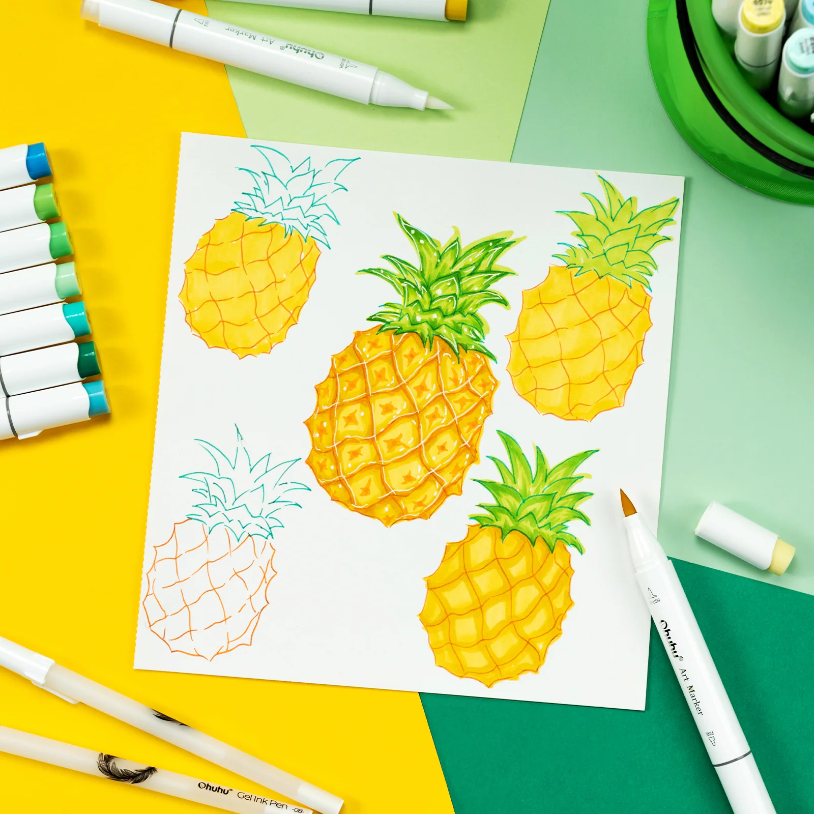 Ohuhu Honolulu Brush Markers - Small Set - Image 18