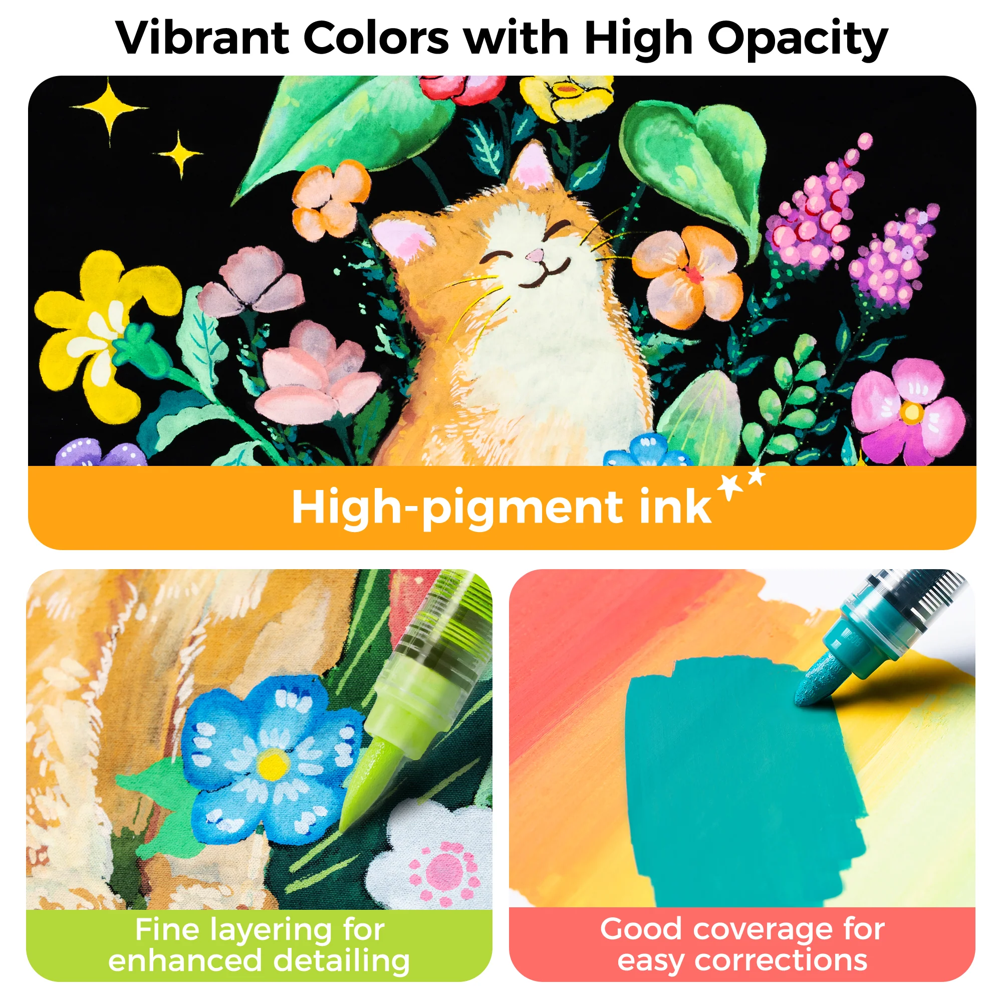 Ohuhu Kahuku Series Direct-ink Acrylic Paint Markers - Image 12