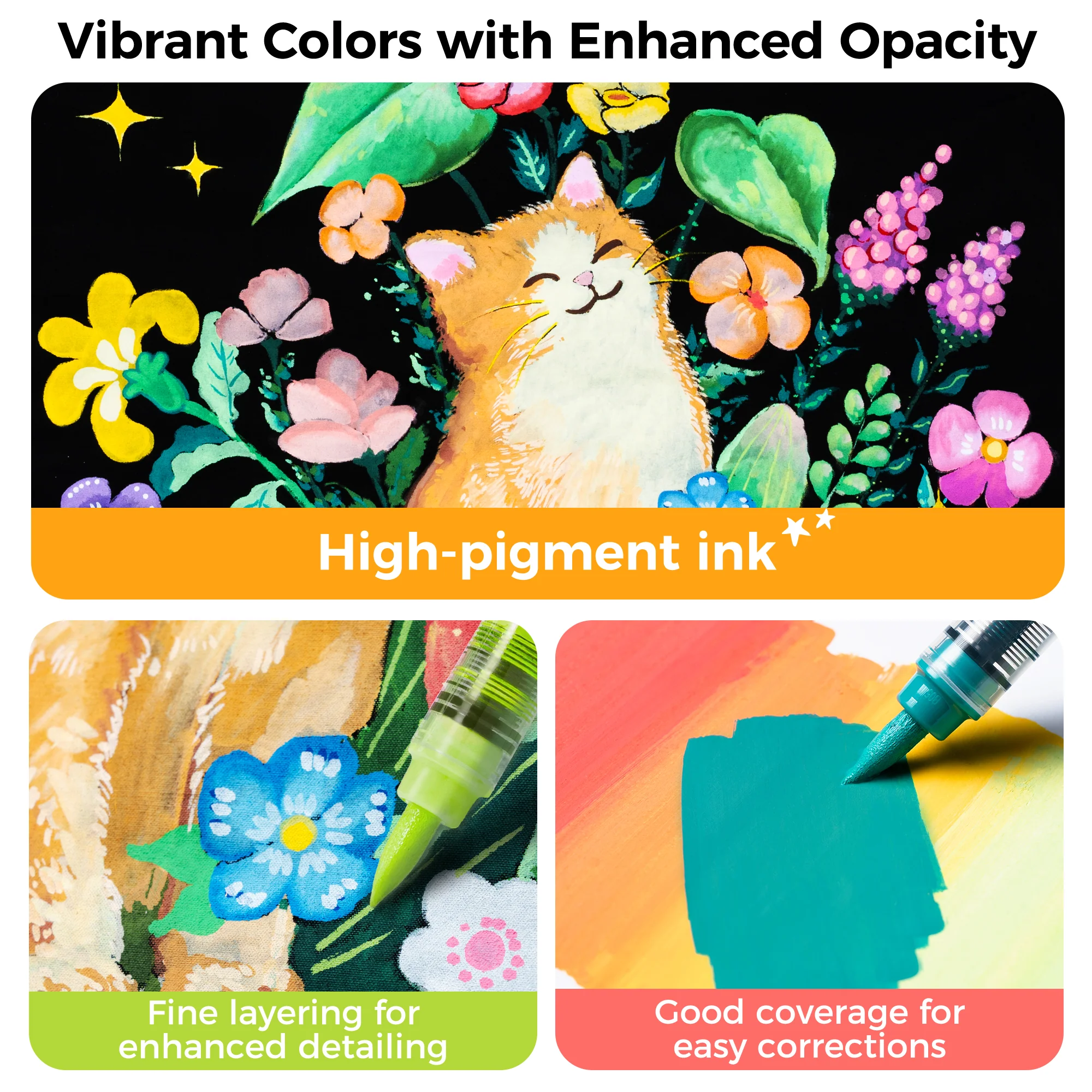 Ohuhu Kahuku Series Direct-ink Acrylic Paint Markers - Image 16