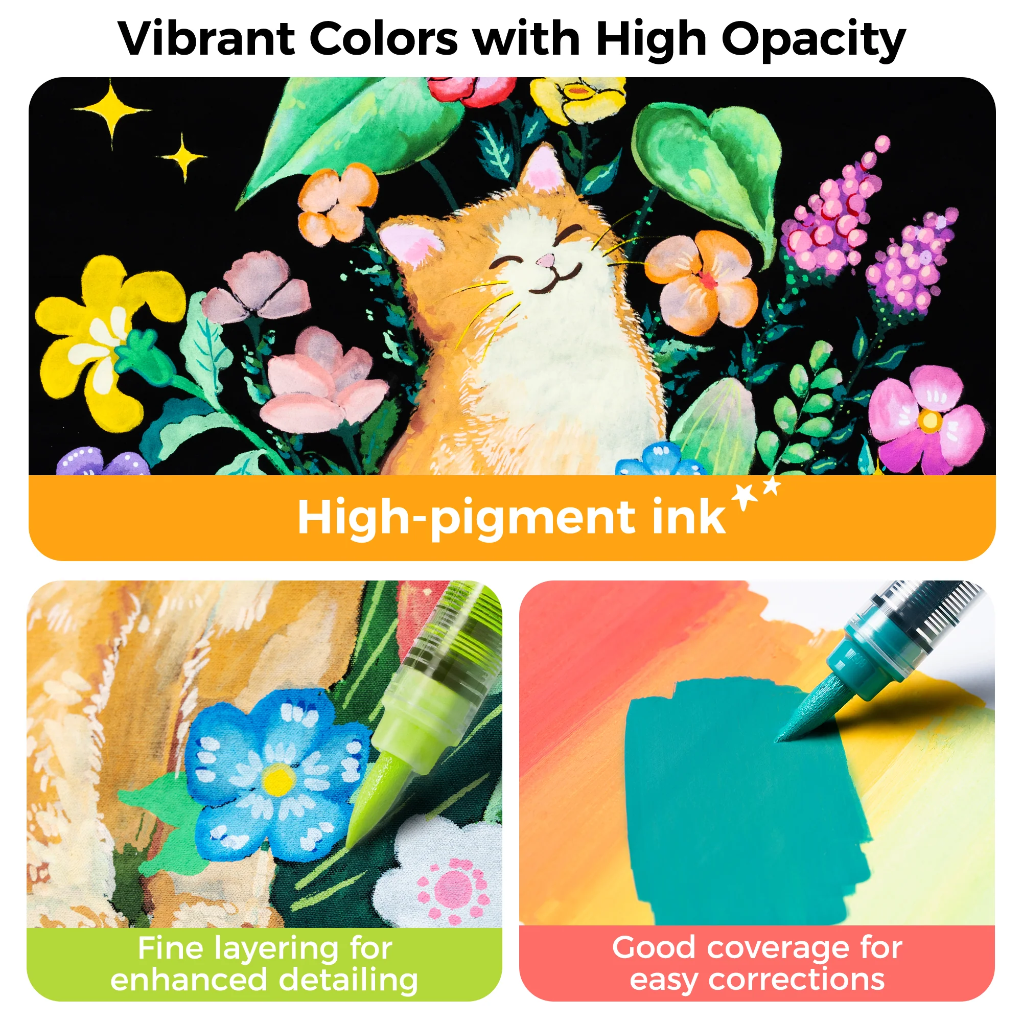 Ohuhu Kahuku Series Direct-ink Acrylic Paint Markers - Image 4