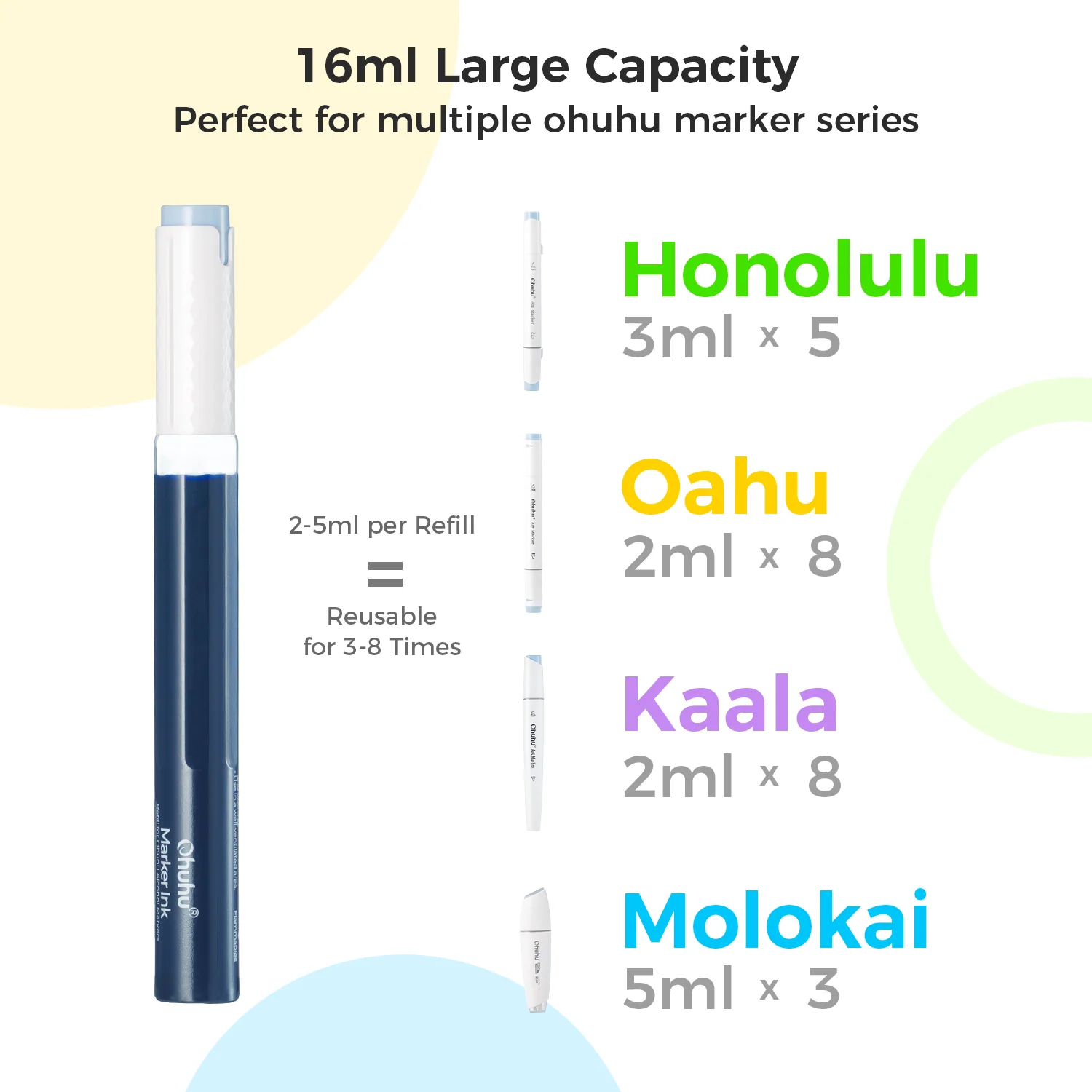 Ohuhu Marker Ink Y09 / Y050 Refill for Alcohol marker - Image 2