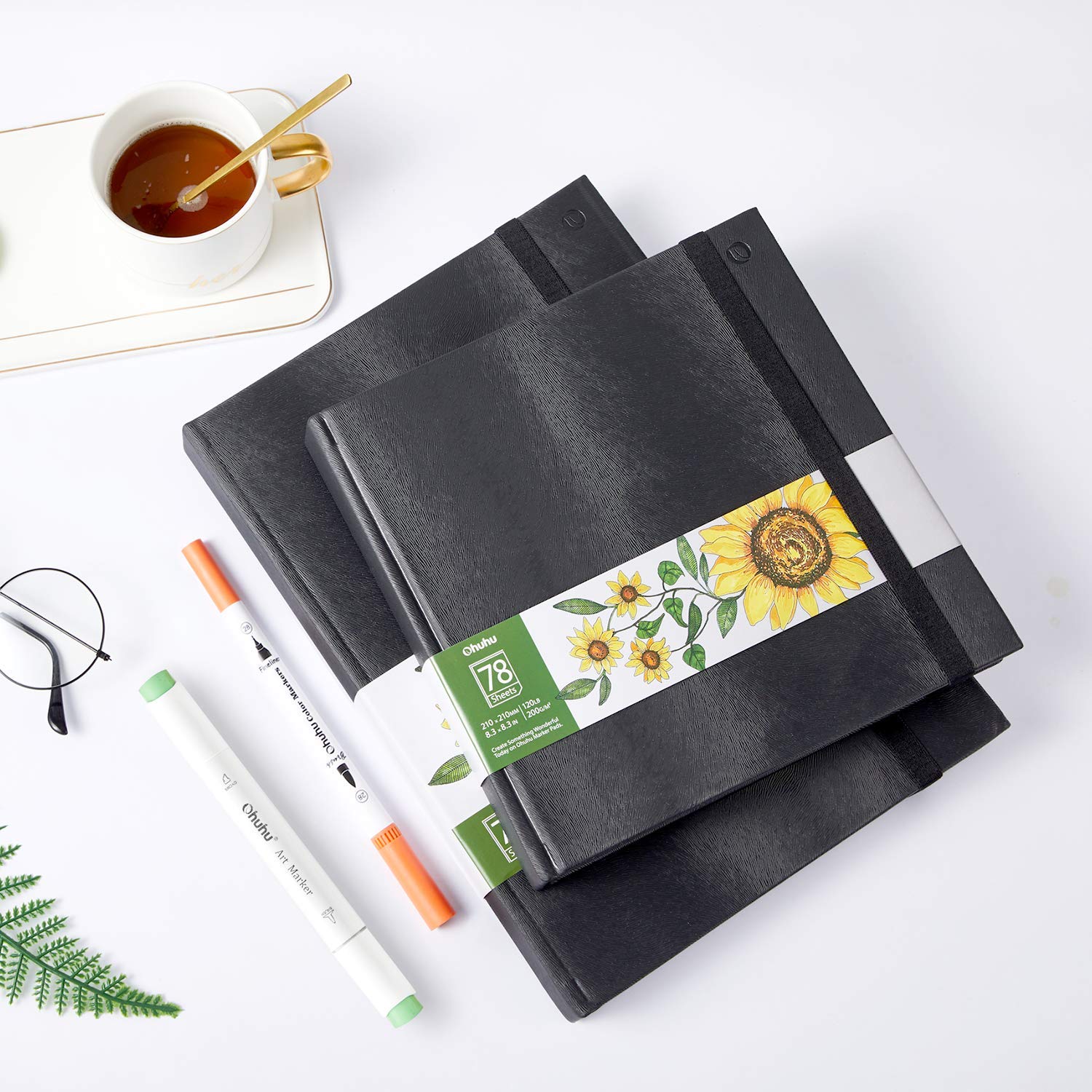 Ohuhu Marker Pads Art Sketchbooks for Markers, 2 Pack (Europe Only) - Image 6