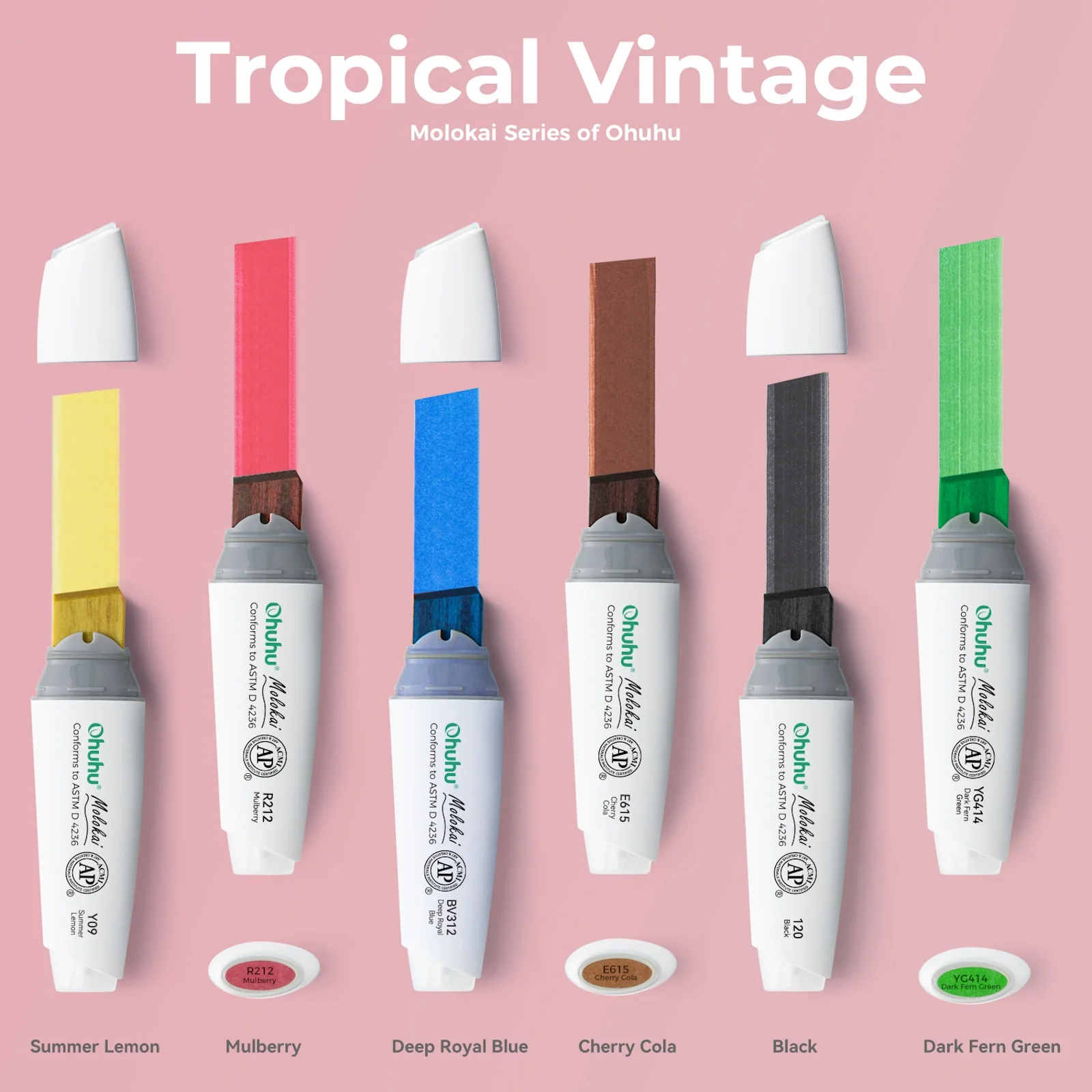 Ohuhu Molokai Four Tones Extra-wide Tip Alcohol Art Markers (Europe Only) - Image 20
