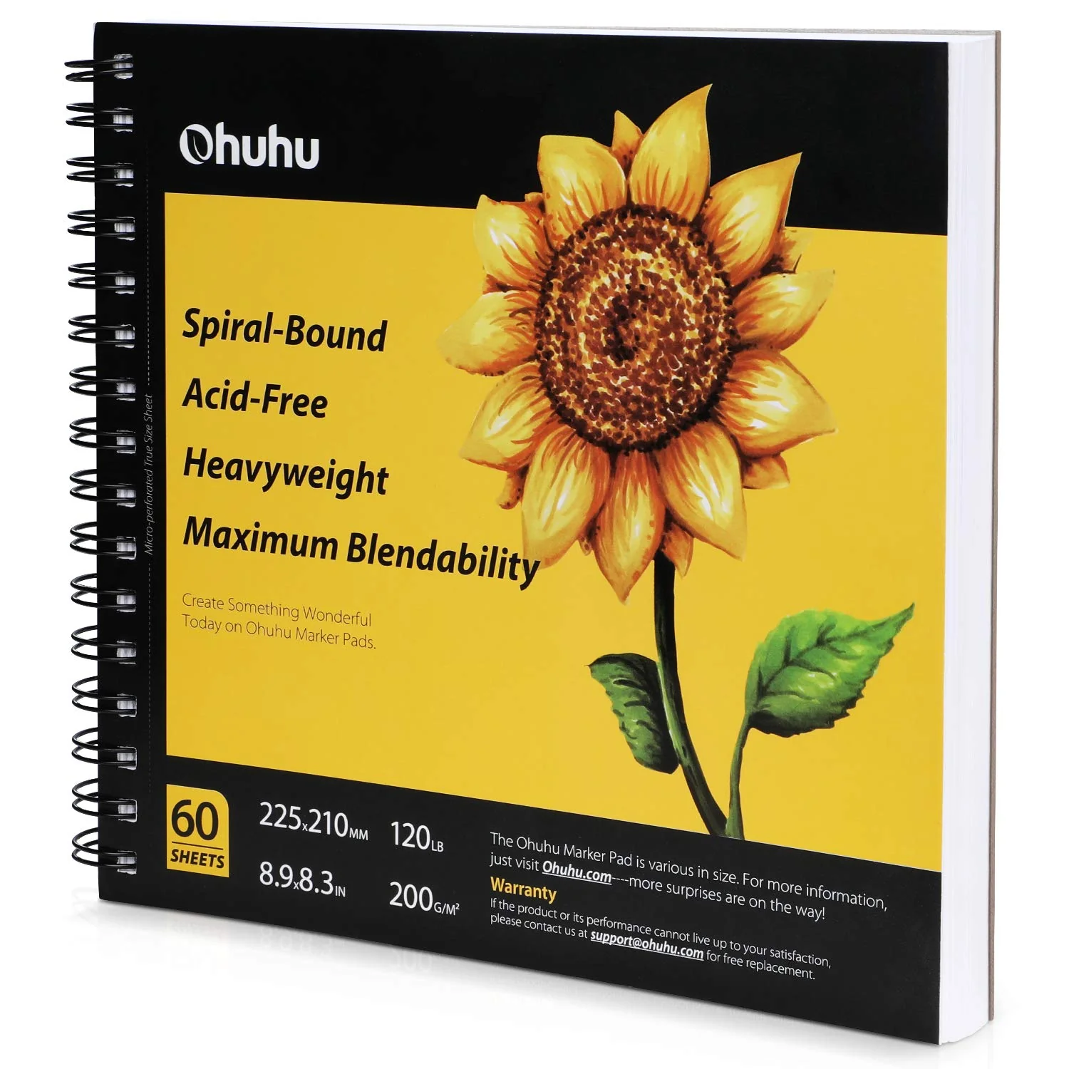 Ohuhu Spiral-Bound Marker Pad for Alcohol Markers - Image 7