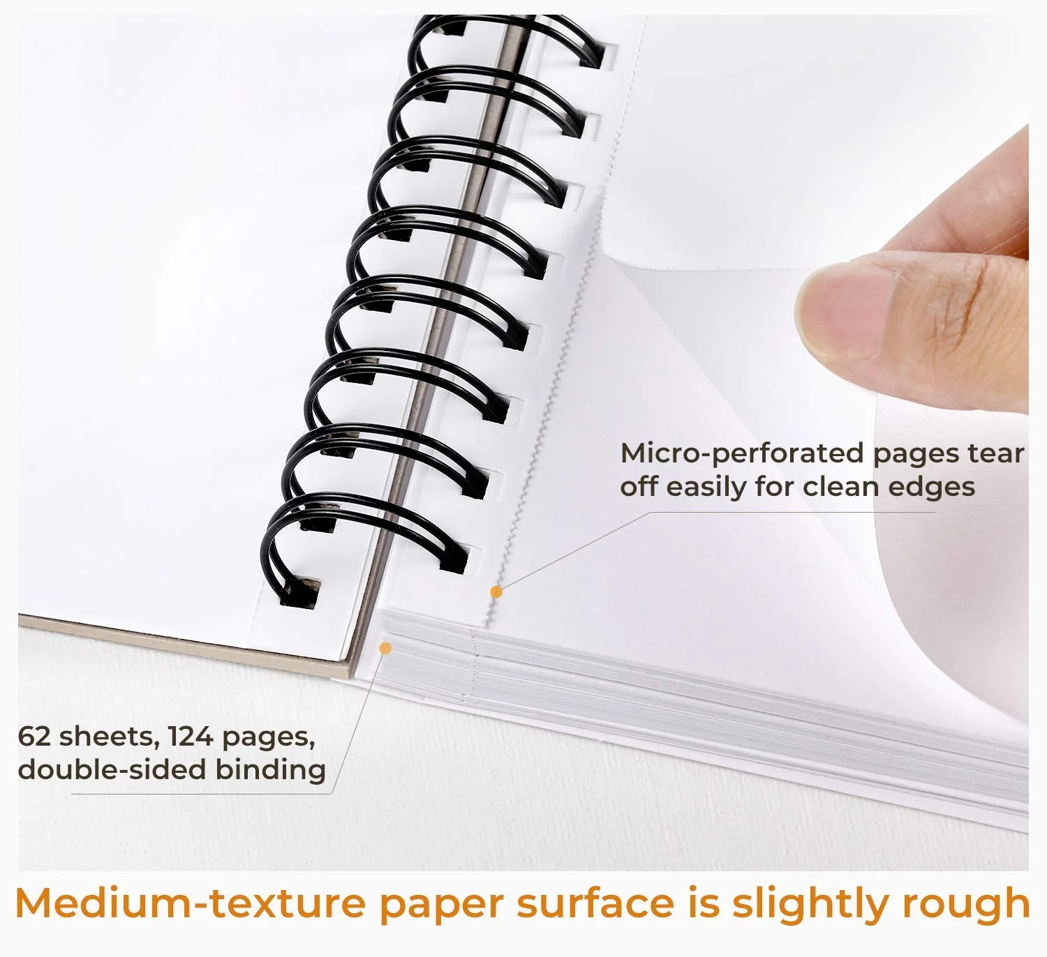 Ohuhu Spiral-Bound Mix Media Pad for Multiple Techniques (Europe Only) - Image 3