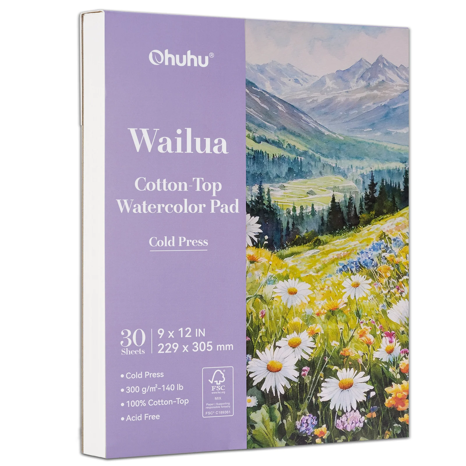 Ohuhu Wailua Cotton-Top Watercolor Pad - Image 3